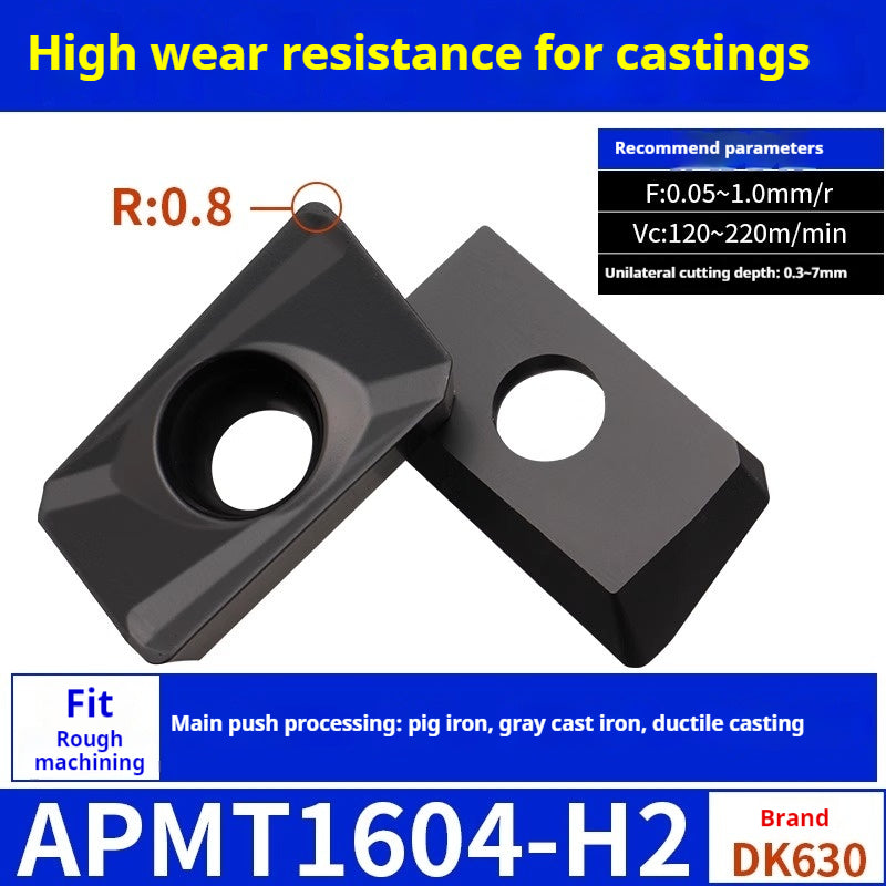 2037-CNC milling cutter APMT1135 special carbide 1604 milling cutter for cast iron r0.8 rough milling coated inserts Shandong Denso Pricision Tools Co.,Ltd.